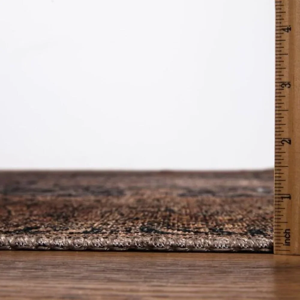 New 3x5 Washable Entry Rug, Non-Slip Vintage Low Pile Carpet for Home & More